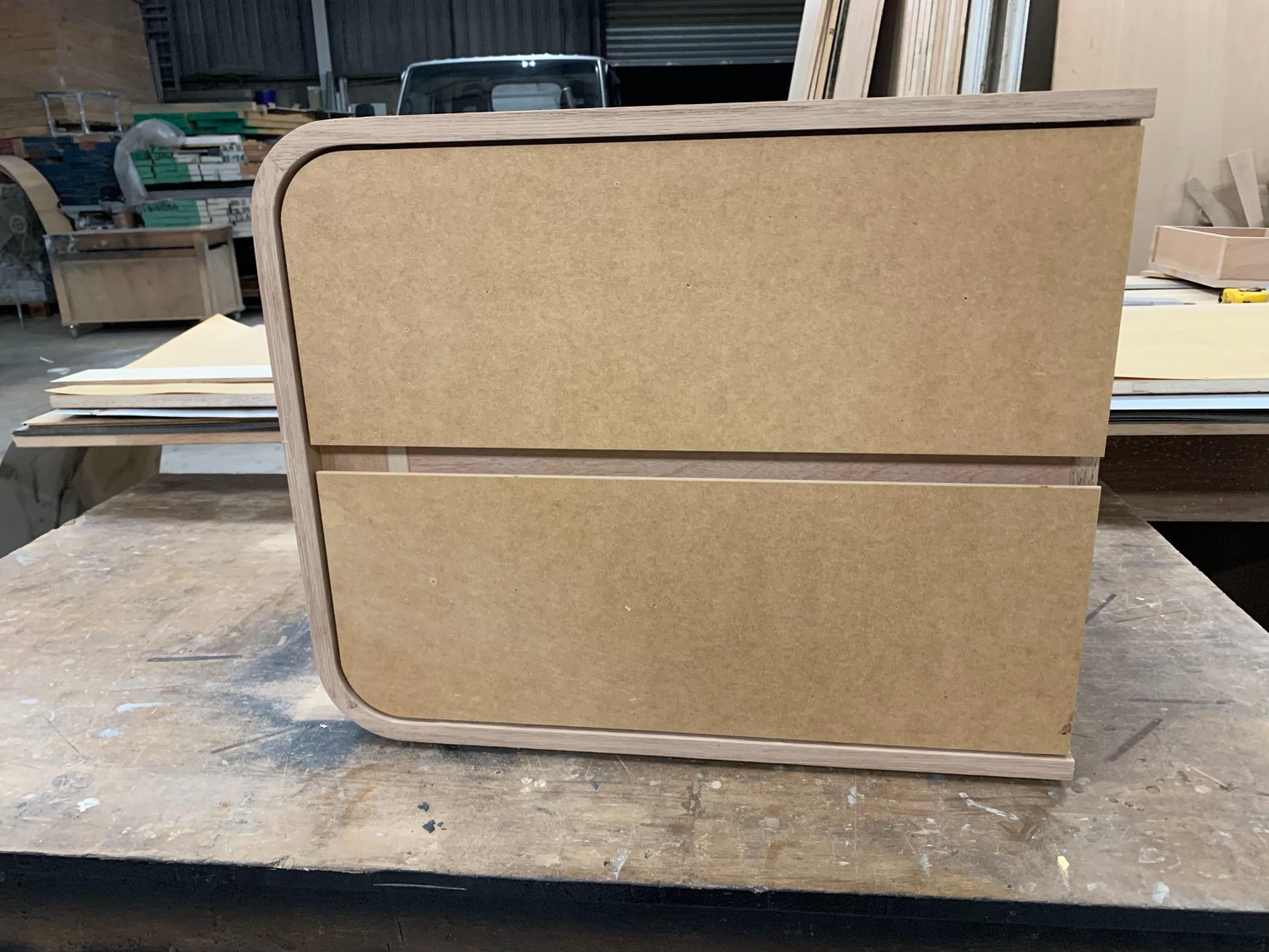 BT-0091木頭床頭櫃製作款式